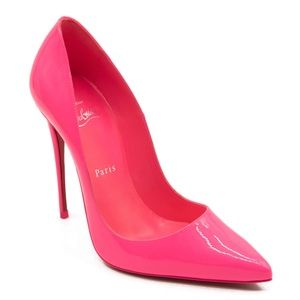 Christian Louboutin So Kate Pointed Toe Pumps 120mm hot pink heels 38